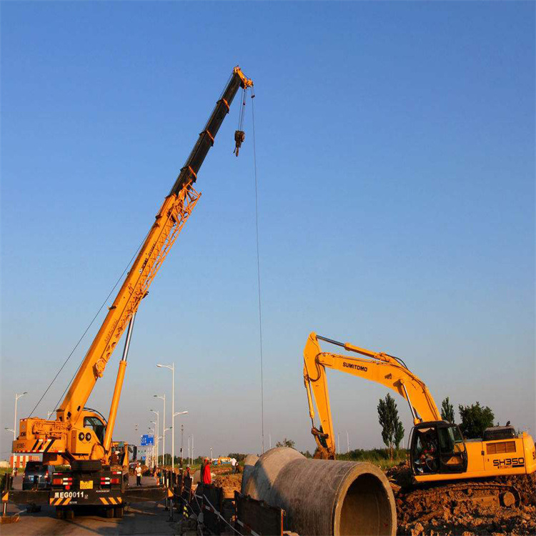 中站挖机用吊车怎么吊